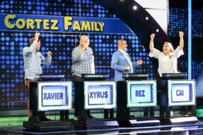Rez Cortez, Xyrus Cortez, Xavier Cortez, and Cai Cortez in Family Feud Philippines (2022)
