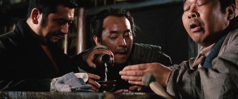 Shintarô Katsu, Shinsuke Minami, and Mutsuo Totsuka in Zatoichi and the One-Armed Swordsman (1971)