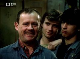 Karel Augusta, Sagvan Tofi, and Lukás Vaculík in Vítr v kapse (1983)