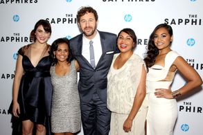 Deborah Mailman, Chris O'Dowd, Jessica Mauboy, Miranda Tapsell, and Shari Sebbens at an event for The Sapphires (2012)