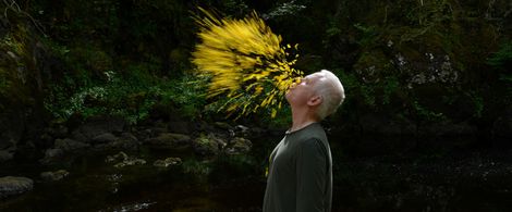 Andy Goldsworthy in Leaning Into The Wind (2017)