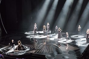 Common and Andra Day at an event for The Oscars (2018)