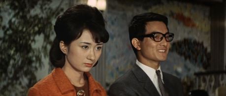 Akira Kubo and Keiko Sawai in Invasion of Astro-Monster (1965)