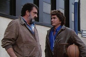 Michael Landon and Victor French in Highway to Heaven (1984)