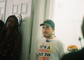 Samuel Vargas at the set of “There’s Someone In The House.”