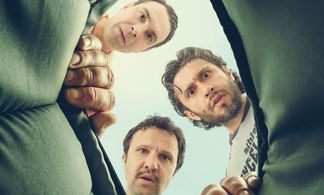 Dragos Bucur, Alexandru Papadopol, and Dorian Boguta in Two Lottery Tickets (2016)