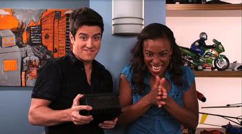 Tanya Chisholm and Logan Henderson in Big Time Rush (2009)