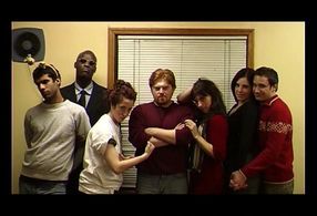 David LaRosa, Nikki Ghisel, Mel House, Abdel Gonzalez, Janine Laino, Nick DeMatteo, and Benoir Birunji in This End Up (2