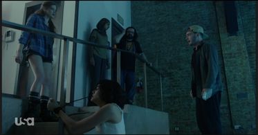 Sandrine Holt, Michael Drayer, Carly Chaikin, Azhar Khan, and Sunita Mani in Mr. Robot (2015)