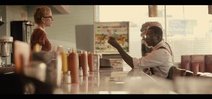 COUNTER -- Zachary Barton as Junior Ray and Demetrius Grosse as Bayard Rustin