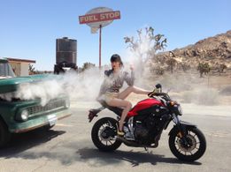 Ran Wei on the set of 