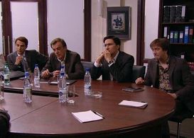 Georgiy Taratorkin, Ilya Lyubimov, Pyotr Krasilov, and Grigoriy Antipenko in Ne rodis krasivoy (2005)