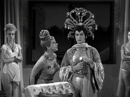 Nina Bara, Laurie Mitchell, Leslie Parrish, and K.T. Stevens in Missile to the Moon (1958)