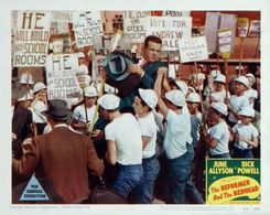 Michael Chapin, Robert Espinoza, Dick Powell, Danny Richards Jr., and Stuffy Singer in The Reformer and the Redhead (195