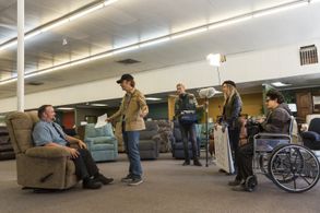 Bob Odenkirk, Josh Fadem, Raymond McAnally, Hayley Holmes, and Julian Bonfiglio in Better Call Saul (2015)