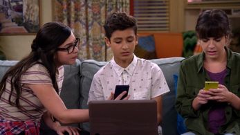 Isabella Gomez, Sheridan Pierce, and Marcel Ruiz in One Day at a Time (2017)