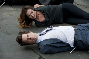 Matt Bomer and Gloria Votsis in White Collar (2009)