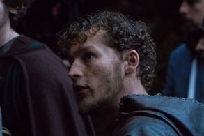 James G. Nunn as Sir Tristram on the set of 'Arthur & Merlin: Knights of Camelot