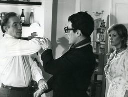 Claudia Cardinale, Enzo Jannacci, and Ugo Tognazzi in L'udienza (1972)