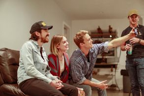 Lexi Johnson and Josh Plasse in Flesh and Blood (2019)