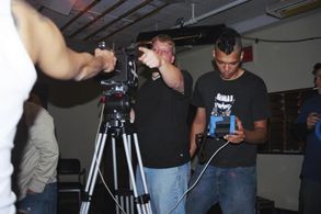 On the set of Bullets, Blood & a Fistful of Ca$h - 2004