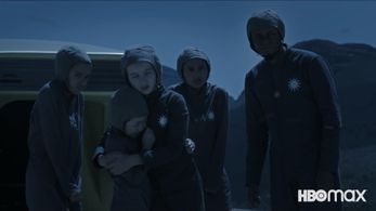 Aasiya Shah, Ivy Wong, and Ethan Hazzard in Raised by Wolves (2020)