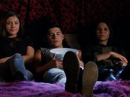 Ricardo Hoyos, Ana Golja, and Na'ku'set Gould in Degrassi: Next Class: #ThisCouldBeUsButYouPlayin (2016)