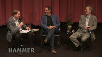 Mark Gold (UCLA),Jay Famiglietti (NASA/UCI) and Peter Gleick (Pacific Institute) on water panel, the Hammer Museum/UCLA