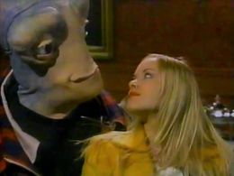 Kristanna Loken and Michelan Sisti in Aliens in the Family (1996)