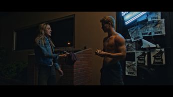 Emma Holzer and Josh Plasse in There's No Such Thing as Vampires (2020)