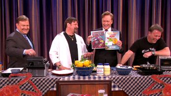 Conan O'Brien, Andy Richter, Andy Hillstrand, and Jonathan Hillstrand in Conan (2010)