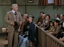 Strother Martin, Pamelyn Ferdin, J. Pat O'Malley, and Amzie Strickland in Death Valley Days (1952)