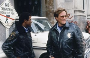 Charles Haid and Michael Warren in Hill Street Blues (1981)