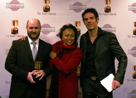 James Baxter, Jenifer Lewis, and Pierre Perifel at an event for Kung Fu Panda (2008)