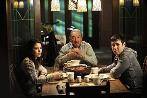 Graham Greene, Nicole Muñoz, and Justin Rain in Defiance (2013)