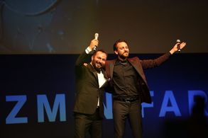 Mustafa Kirantepe and Erkan Kolçak Köstendil at an event for Çukur (2016)