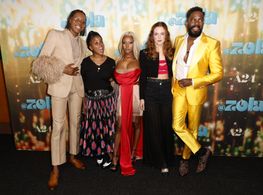 Colman Domingo, A'Ziah King, Janicza Bravo, Riley Keough, and Jeremy O. Harris at an event for Zola (2020)