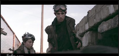 Holden Goyette and Nat Zang in Z Nation (2014)