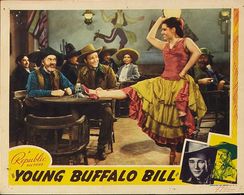 Roy Rogers, George 'Gabby' Hayes, and Estelita Zarco in Young Buffalo Bill (1940)