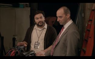 Azhar Khan and Tony Hale on HBO's Veep.