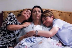 Celia Rodriguez, Mel Kimura, and Thea Tolentino in Dear Uge: Lolasitter (2020)