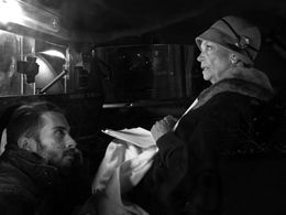 On set of BARDO with Lelia Goldoni