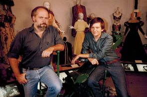 Tom Scherman (sound, set designer) and George Gerba (camera, studio technician) 