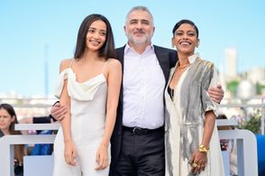 Anasuya Sengupta, Konstantin Bojanov, and Omara at an event for The Shameless (2024)