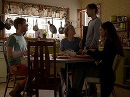 Caitlin Stasey, Keegan Joyce, Josh Thomas, and Thomas Ward in Please Like Me (2013)