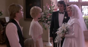 Kristy Swanson, Victoria Tennant, Jeb Stuart Adams, and Leonard Mann in Flowers in the Attic (1987)