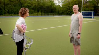 Emily Atack and Rich Keeble in The Emily Atack Show (2020)