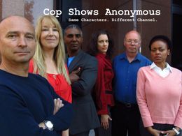 Andray Johnson, Karen Zumsteg, Michael Bravo, Tracy Ann Chapel, Chuck Erickson, and Erynne Elkins in Cop Shows Anonymous