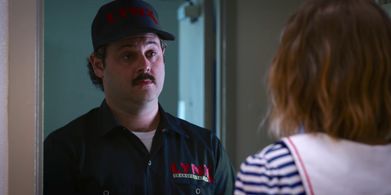 Maya Hawke and Daryn Kahn in Stranger Things (2016)