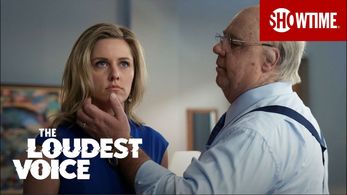 Russell Crowe and Taylor Louderman in The Loudest Voice (2019)